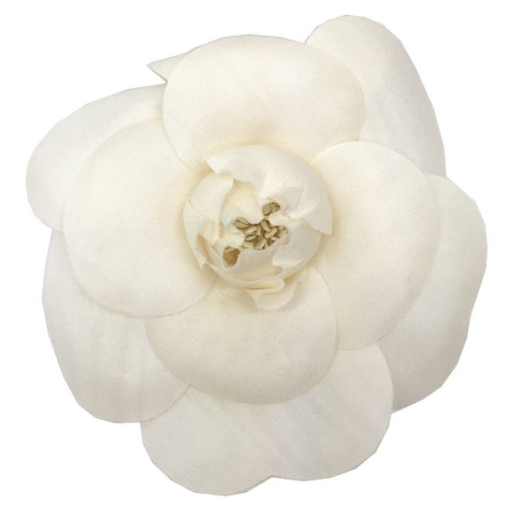 CHANEL Camellia Corsage Brooch White Chanel Women's Ceremony - Picture 1 of 3